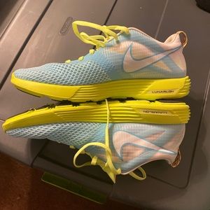 Vintage Nike Lunar MTRL womens size 10 volt and sky blue